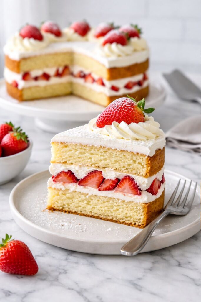 Olive Garden Strawberry Cream Cake Recipe