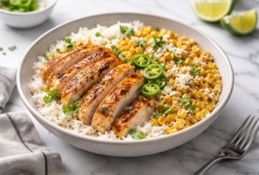 Street Corn Chicken Rice Bowl Recipe