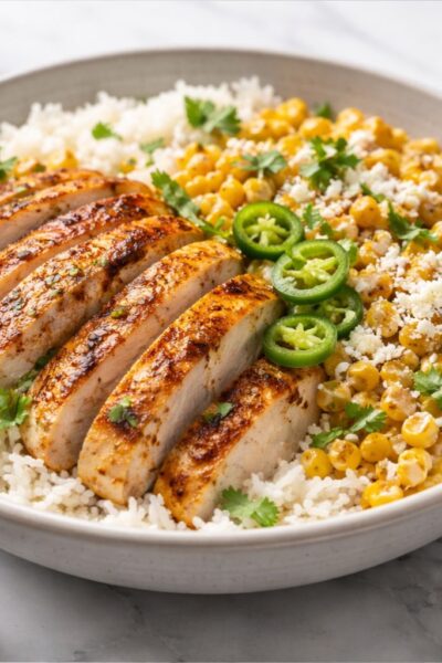 Street Corn Chicken Rice Bowl Recipe