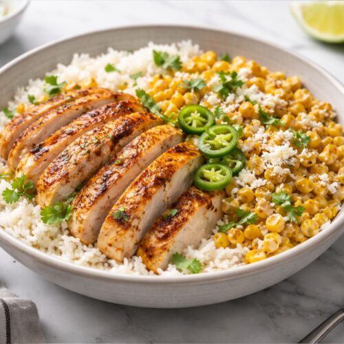 Street Corn Chicken Rice Bowl Recipe
