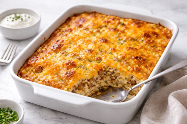 Amish Breakfast Casserole With Hashbrowns Recipe