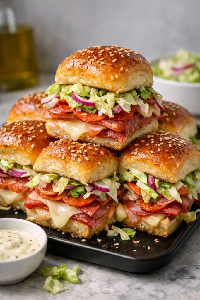 Italian Grinder Sliders Hawaiian Rolls Recipe