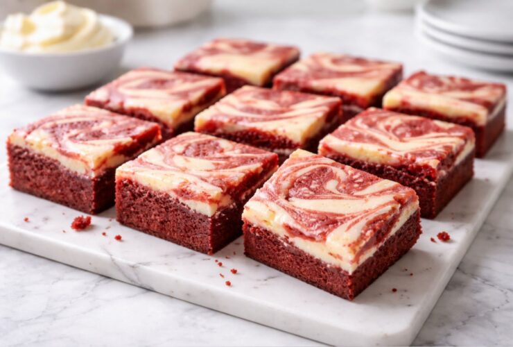 Red Velvet Cheese Cake Brownies Recipe