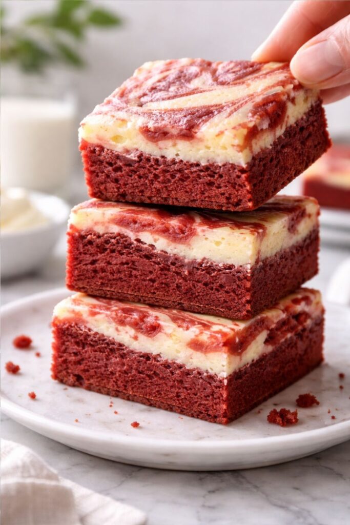 Red Velvet Cheese Cake Brownies Recipe