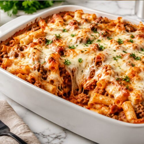 Baked Ziti with Ground Beef