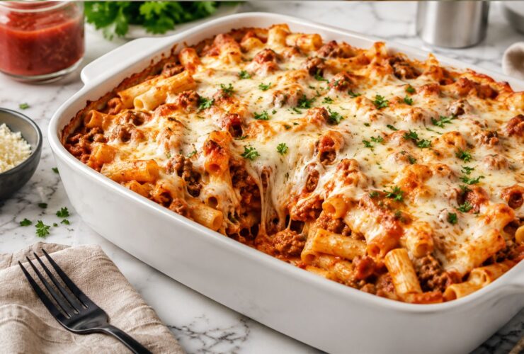 Baked Ziti with Ground Beef