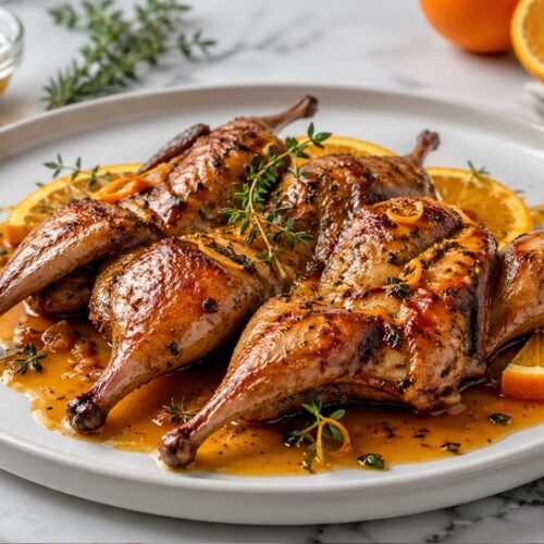 Butterflied Quail With An Orange Recipe